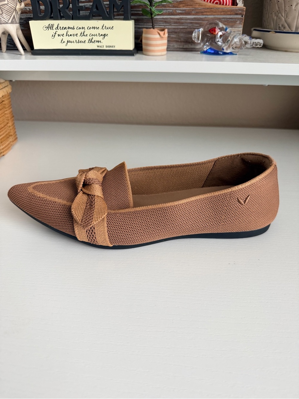 Vivaia Pointed Toe Bow Loafer